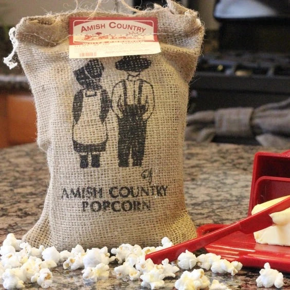 Burlap Bag of Popcorn