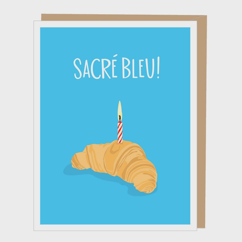 Croissant Birthday Card
