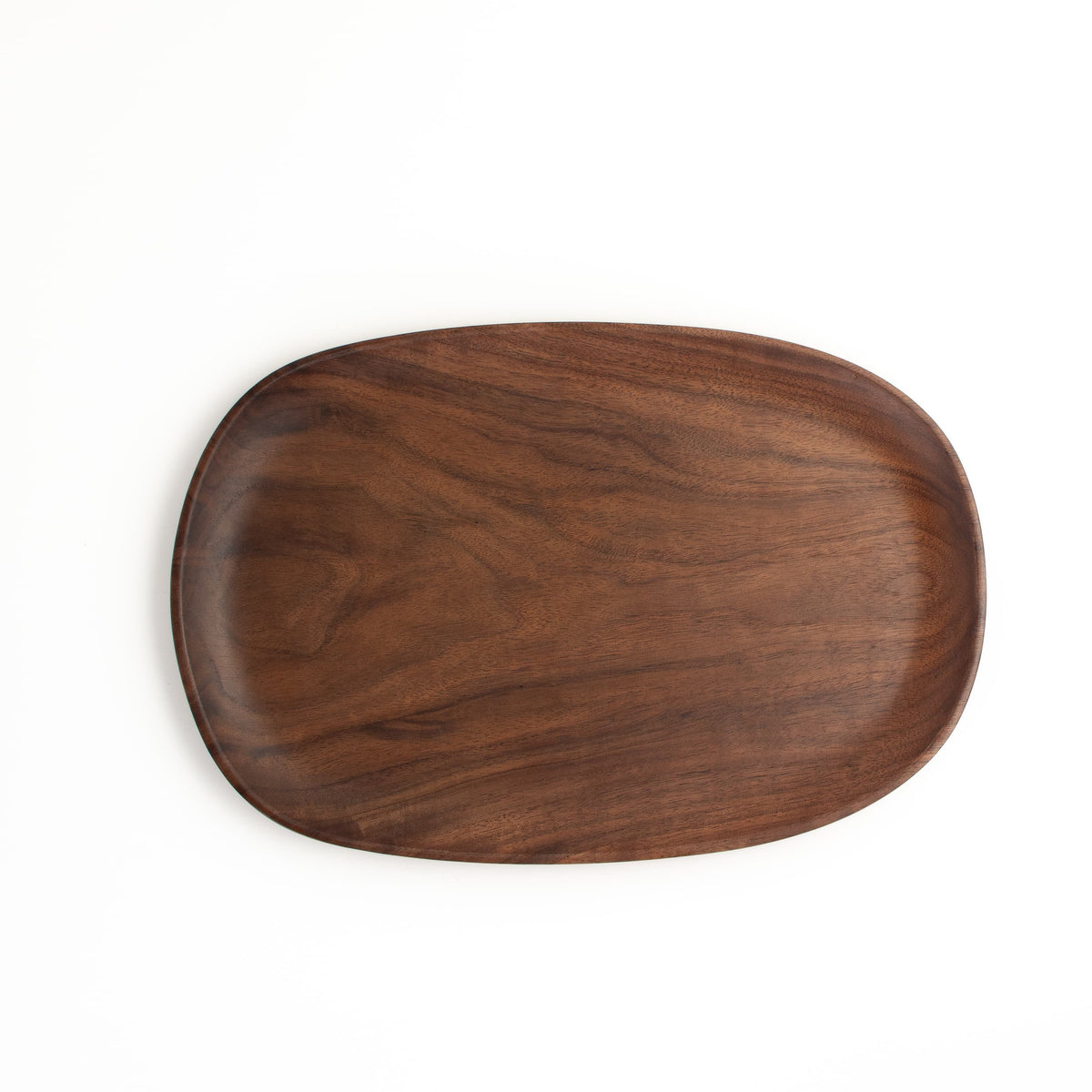 Large Walnut Pebble Tray