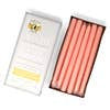 Creamy Peach 10-Inch Taper Pair