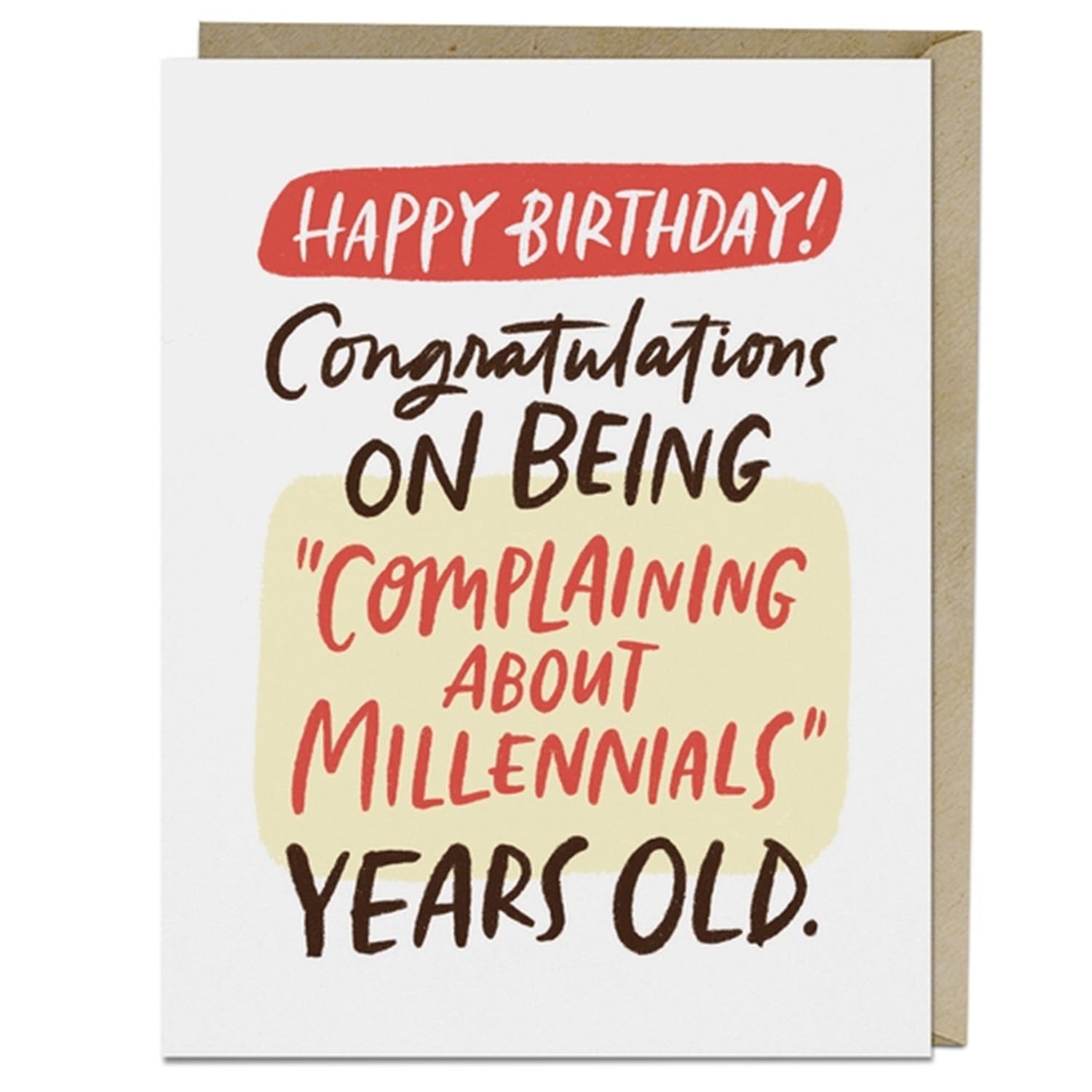 Complaining Millennial Card