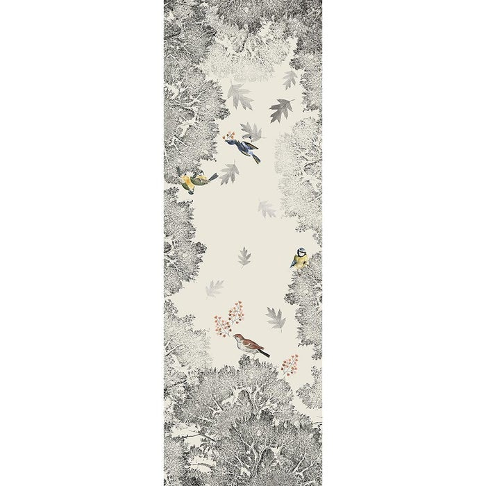 Monochrome Fusain Table Runner