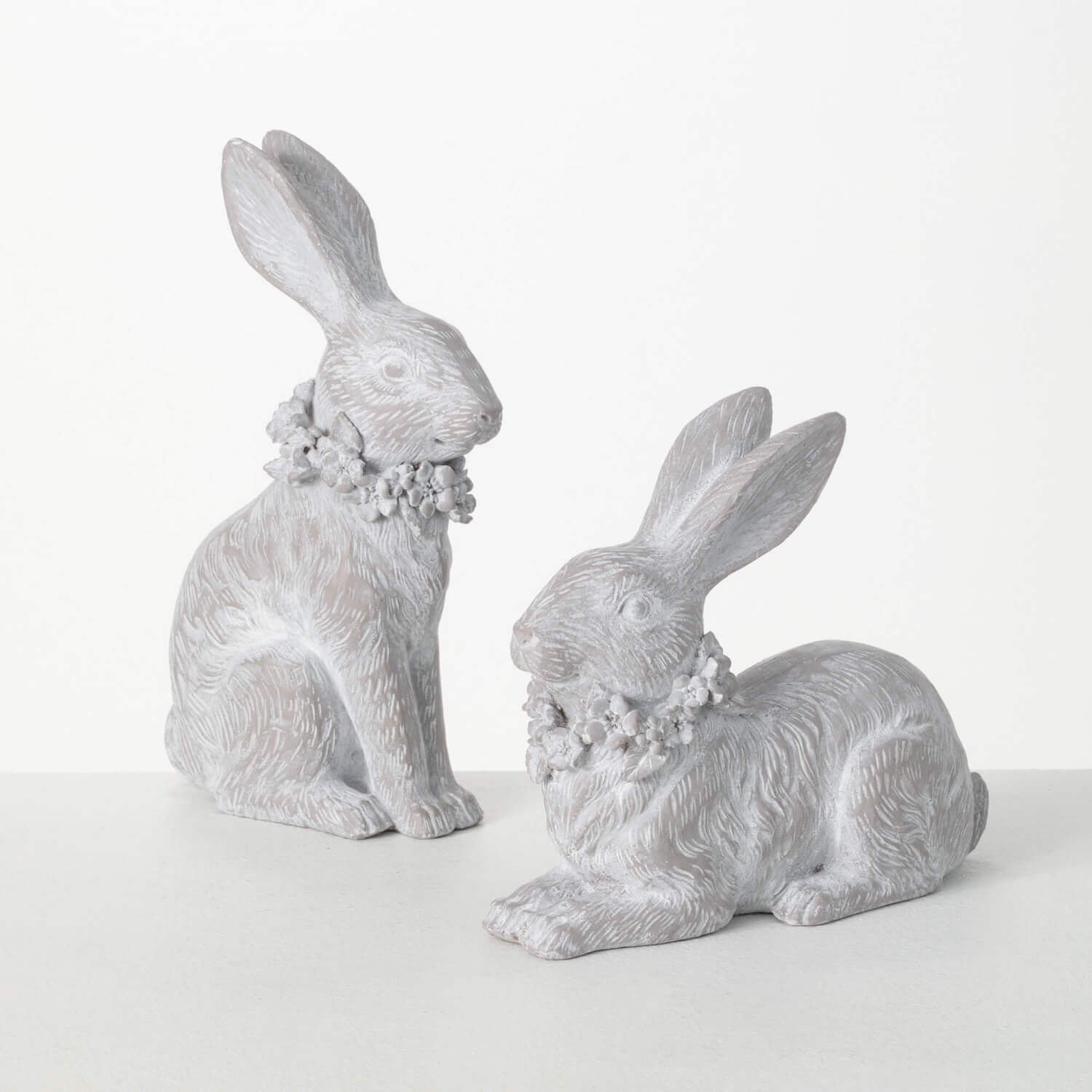 Whitewashed Resting Bunnies