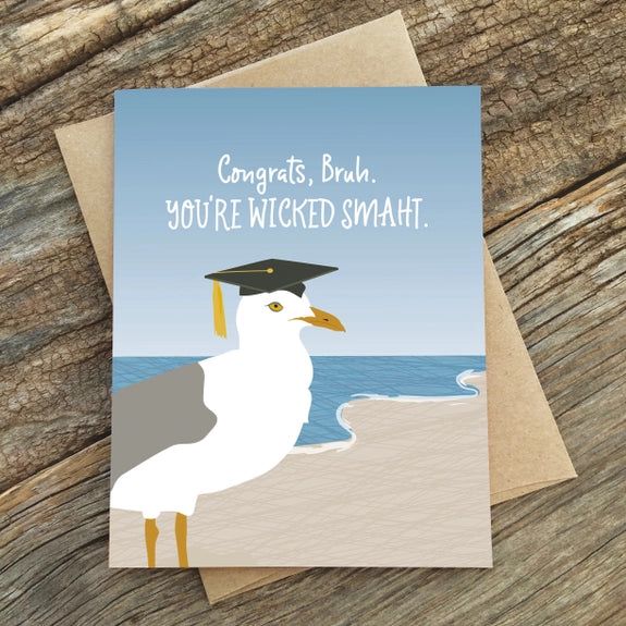 Wicked Smaht Graduation Card
