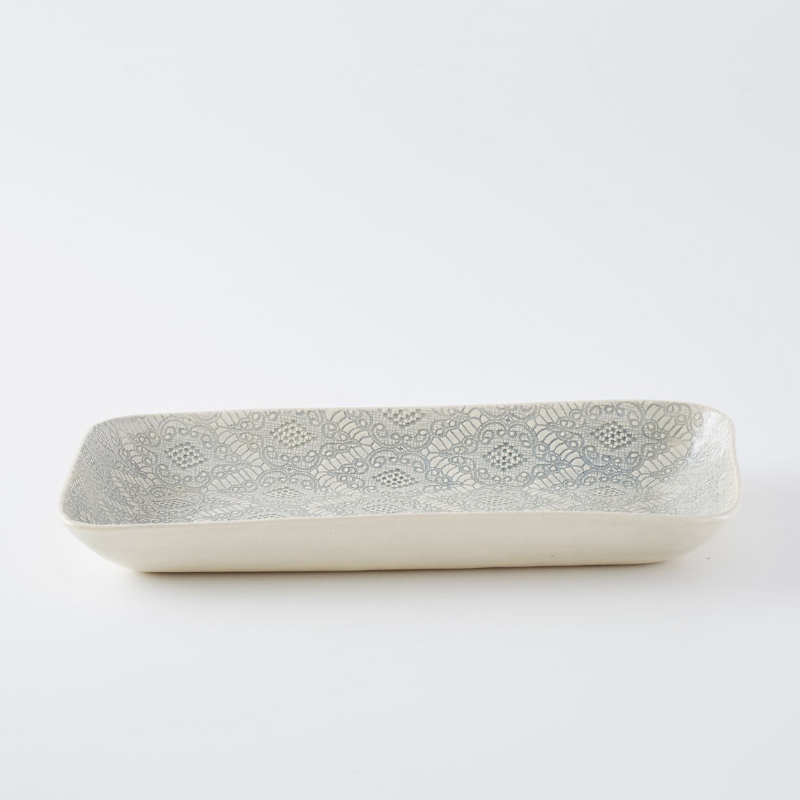 Large Prawn Platter Print Duck Egg