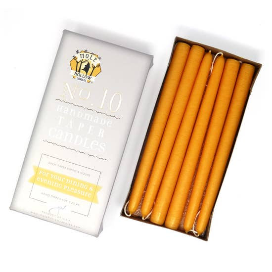 Yellow Gold 10-Inch Taper Pair