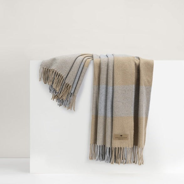 Buffalo Check Dune/Light Gray Throw