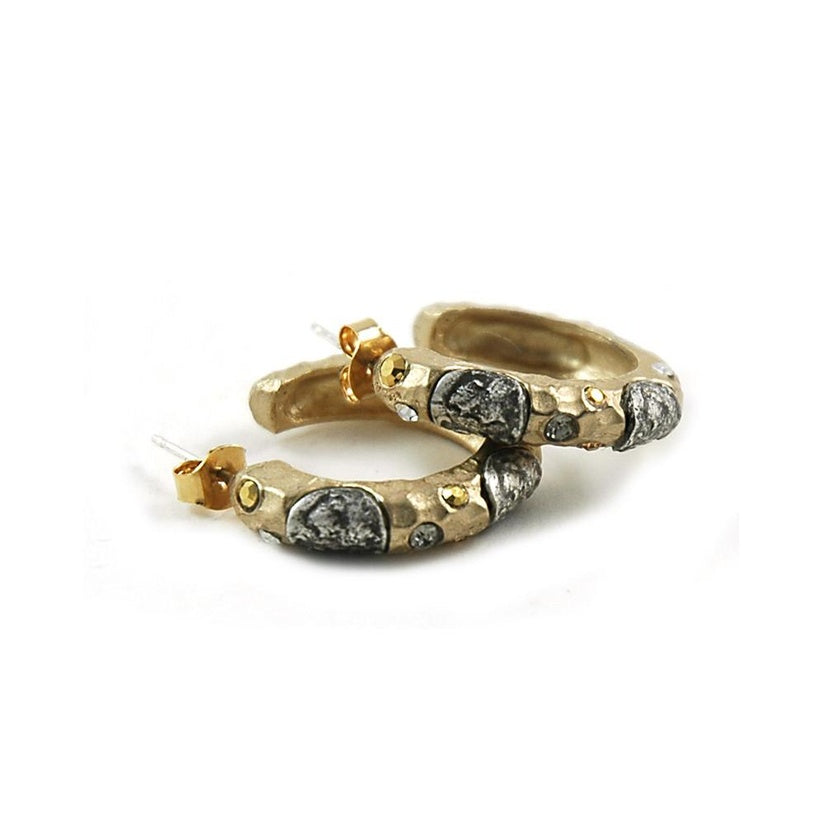Gold Capri 1" Hoops