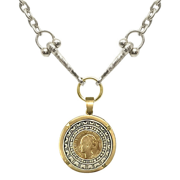 Gold Wilhelmina Horse bit Necklace