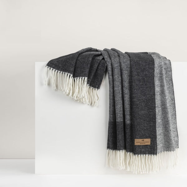 Graphite Border Throw