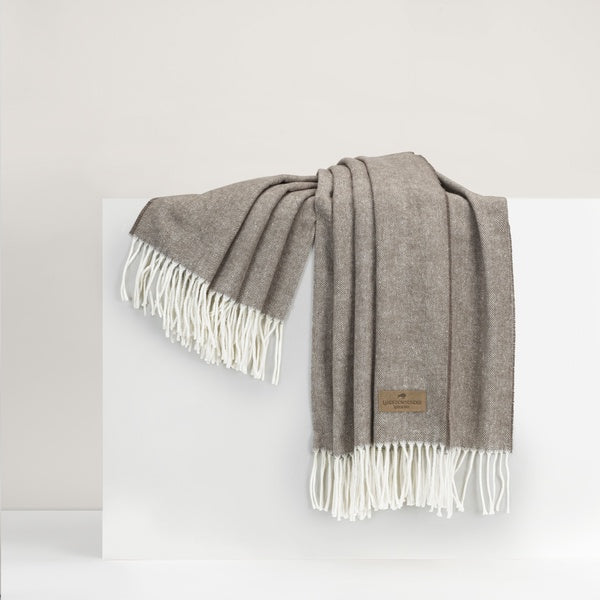 Herringbone Mink Throw