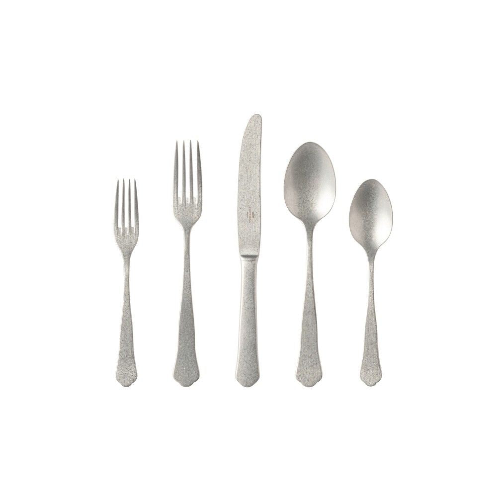 Prado Vintage Brush 5-Piece Flatware