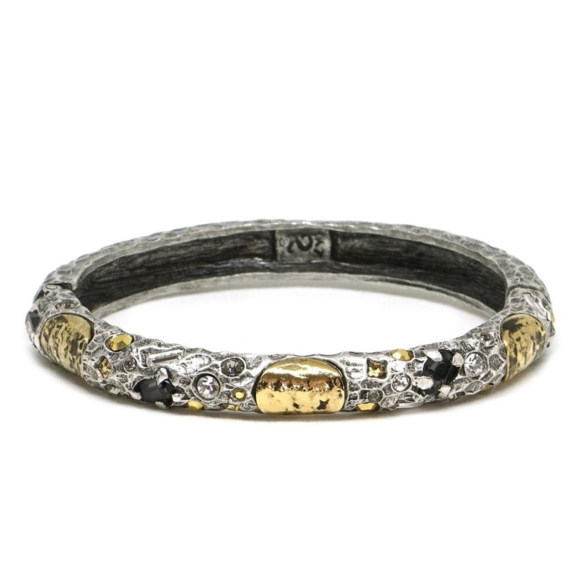 Vintage Silver Oval Empire Bangle