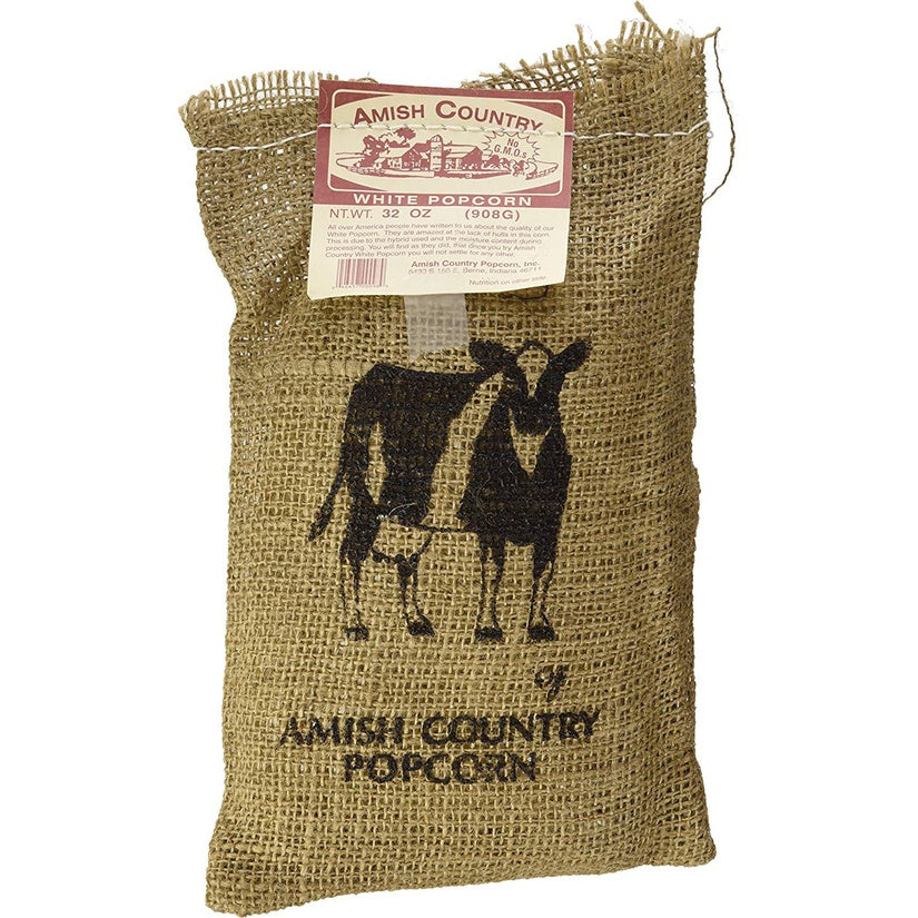 Burlap Bag of Popcorn