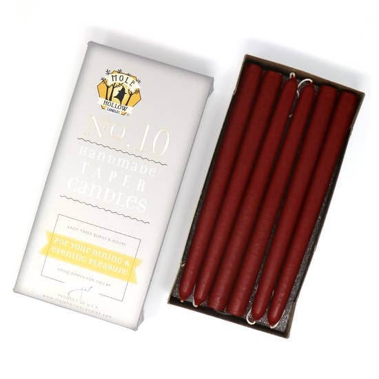 Paprika 10-Inch Taper Pair