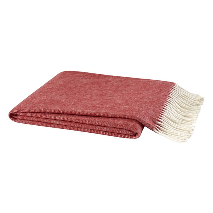 Herringbone Poppy RedThrow