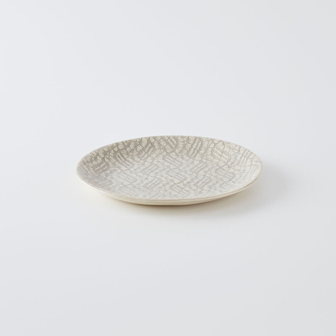 Side Plate Print Warm Grey