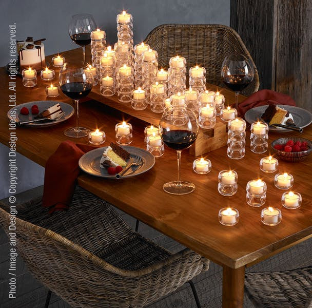 Bubble Clear Candle Set of 12