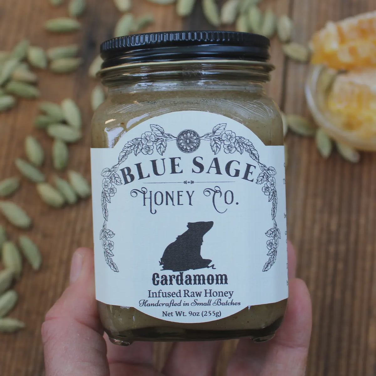 Cardamom Infused Raw Honey