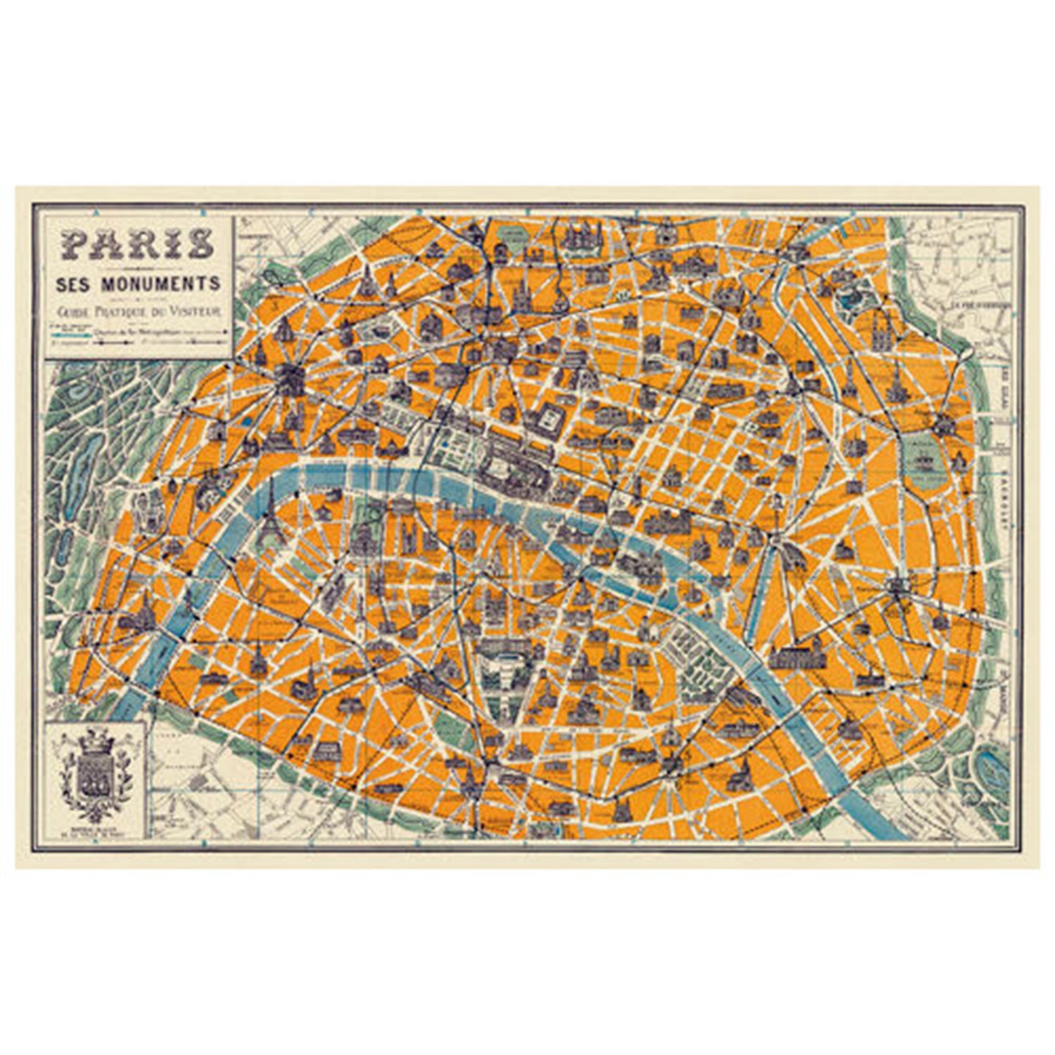 Paris Orange Art Print