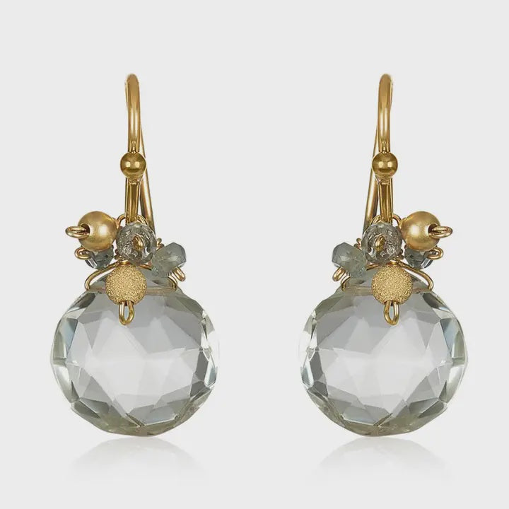 Mini Cluster Earrings Gold