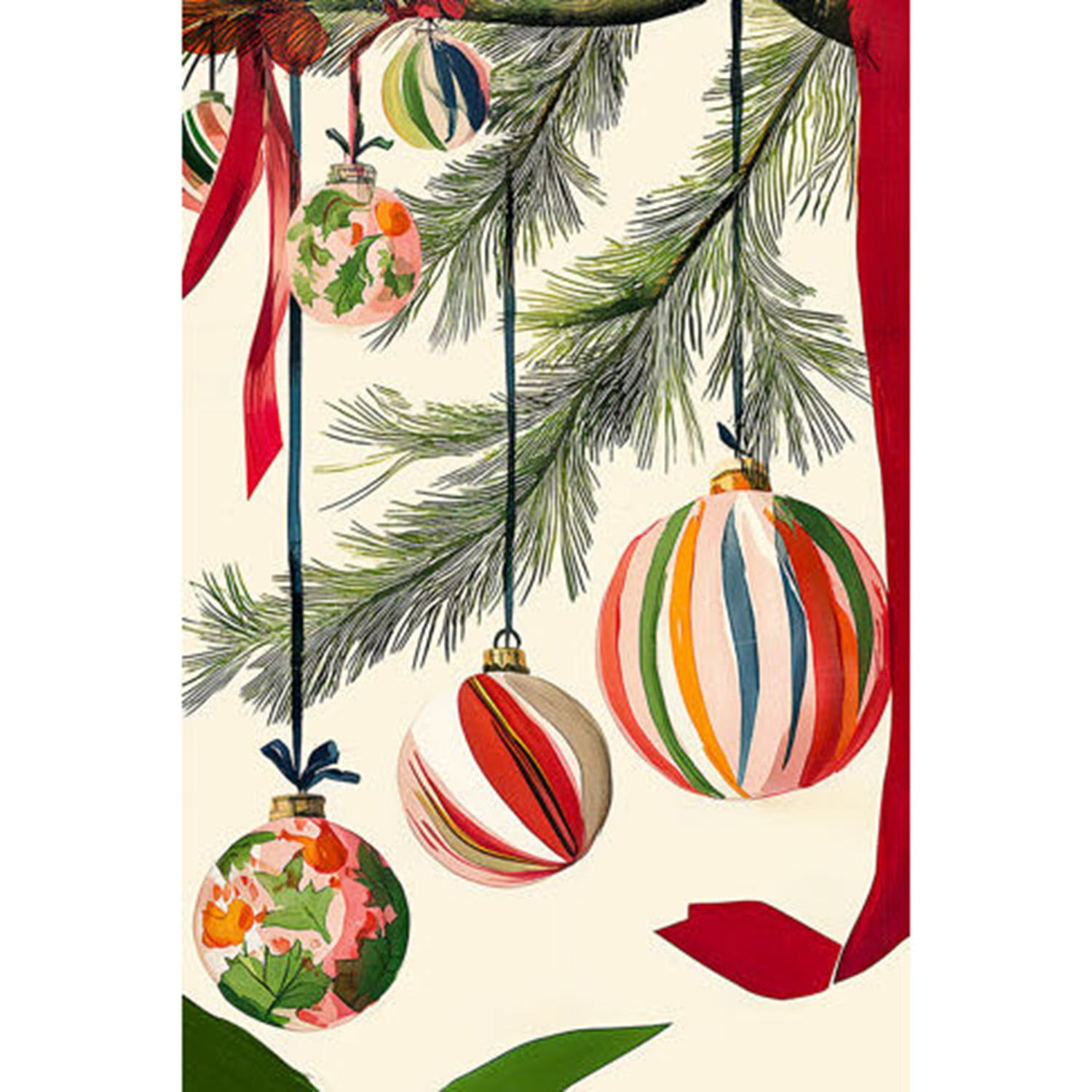 Holiday Bulbs Art Print