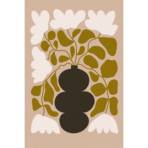 Filled with Florals Abstract #4 Art Print