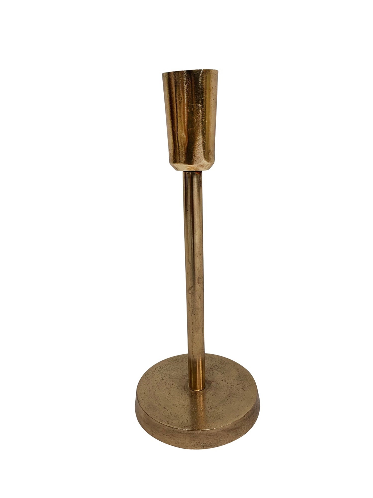 Modern Brass Candle Holder