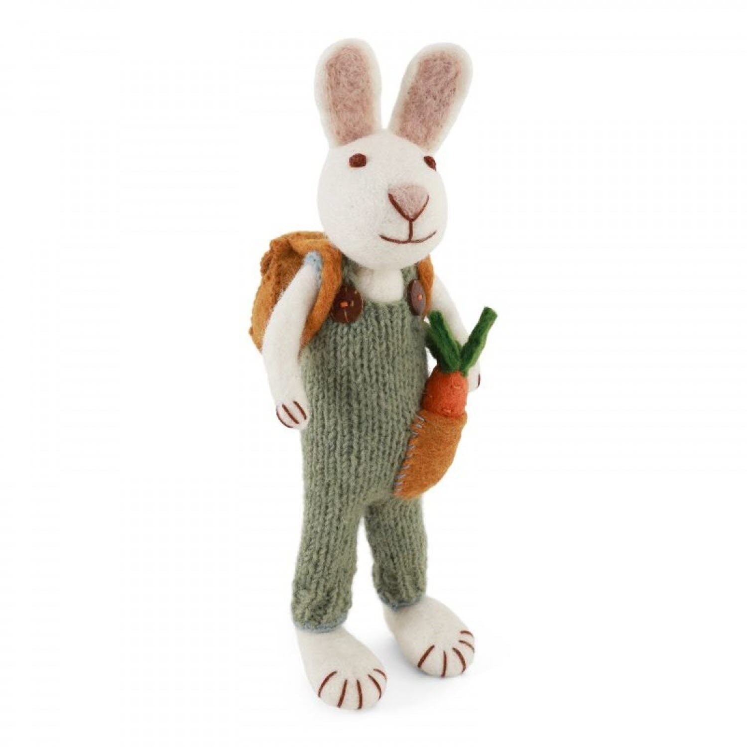 Boy Bunny w/ Carrot & Backpack