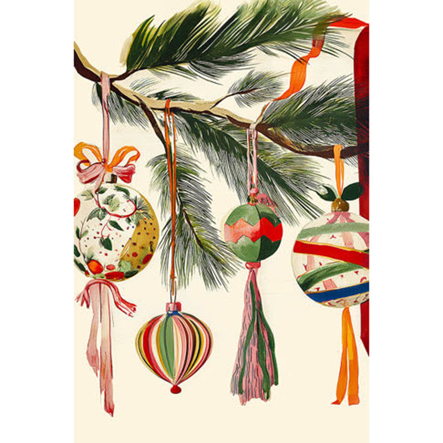 Holiday Bulbs 2 Art Print