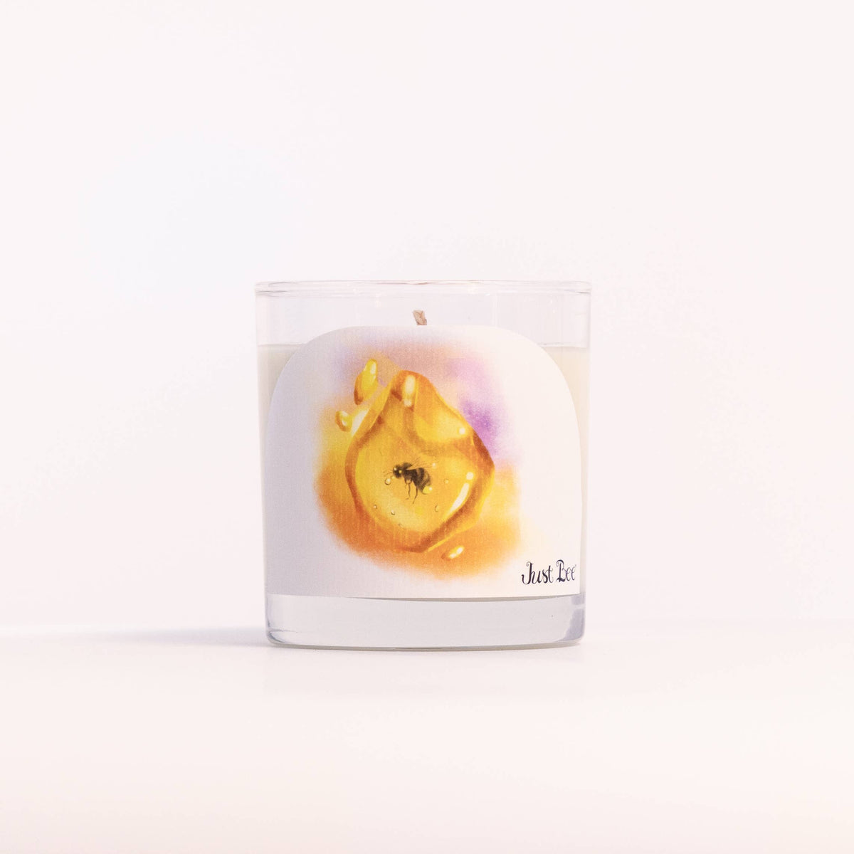 Golden Amber Glass Candle
