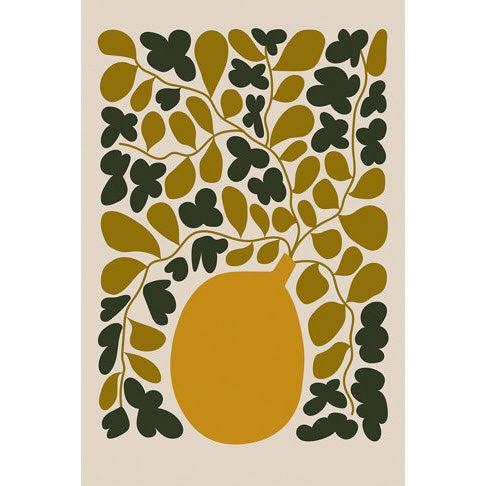 Filled with Florals Abstract #1 Art Print