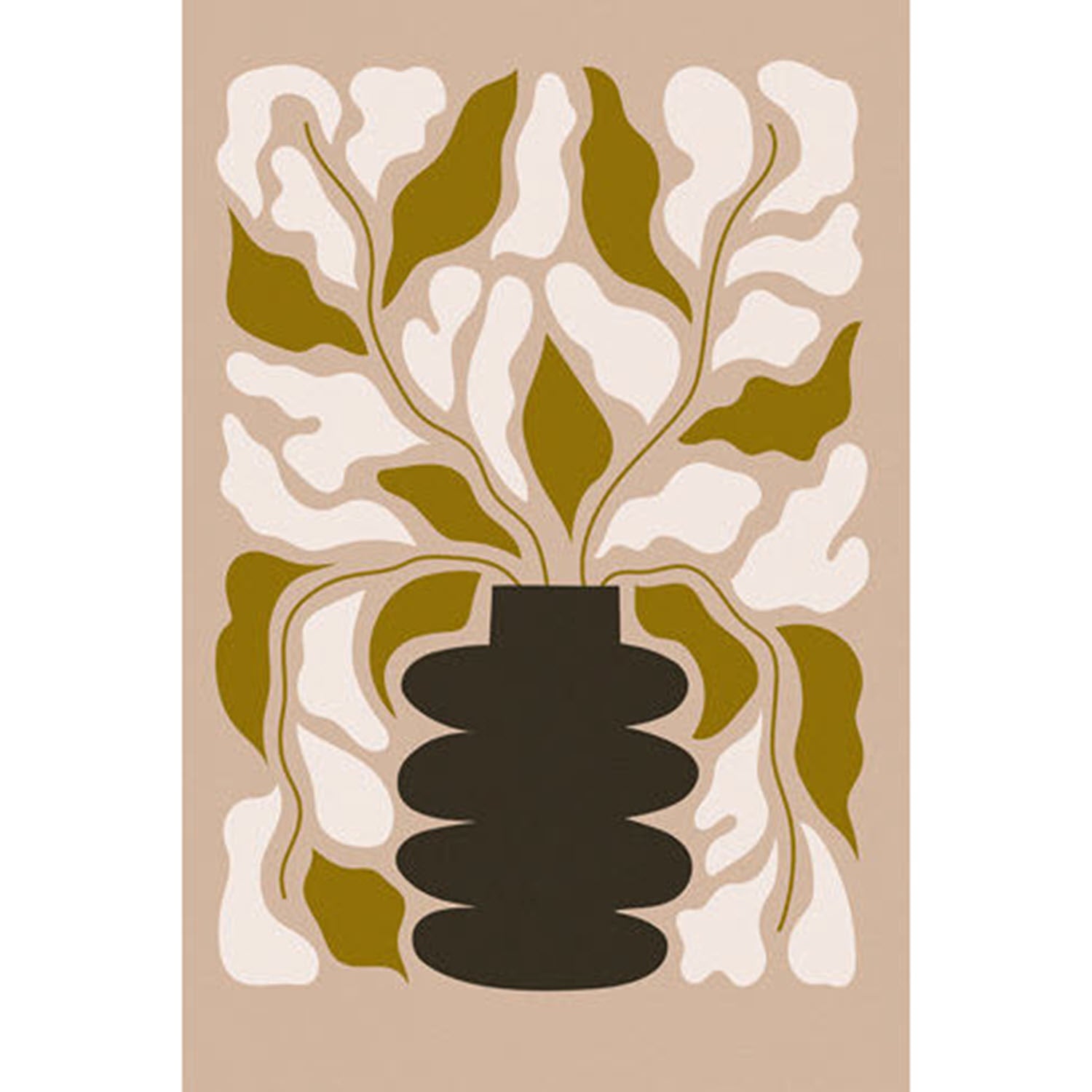 Filled with Florals Abstract #3 Art Print