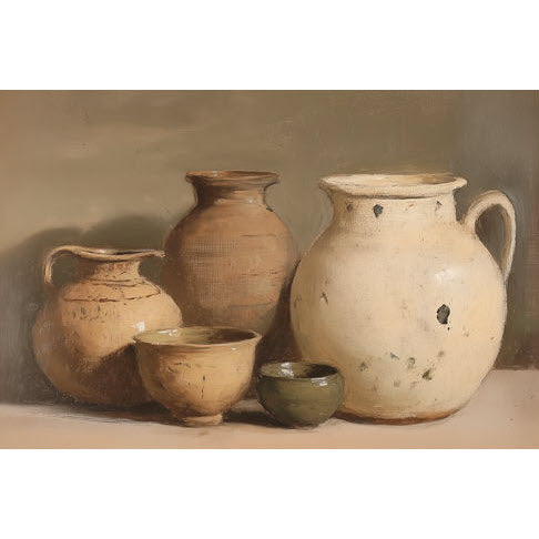 Pots on Table Art Board