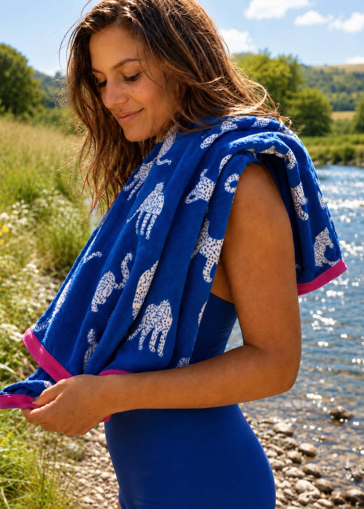 Snow Leopards Organic Cotton Towels