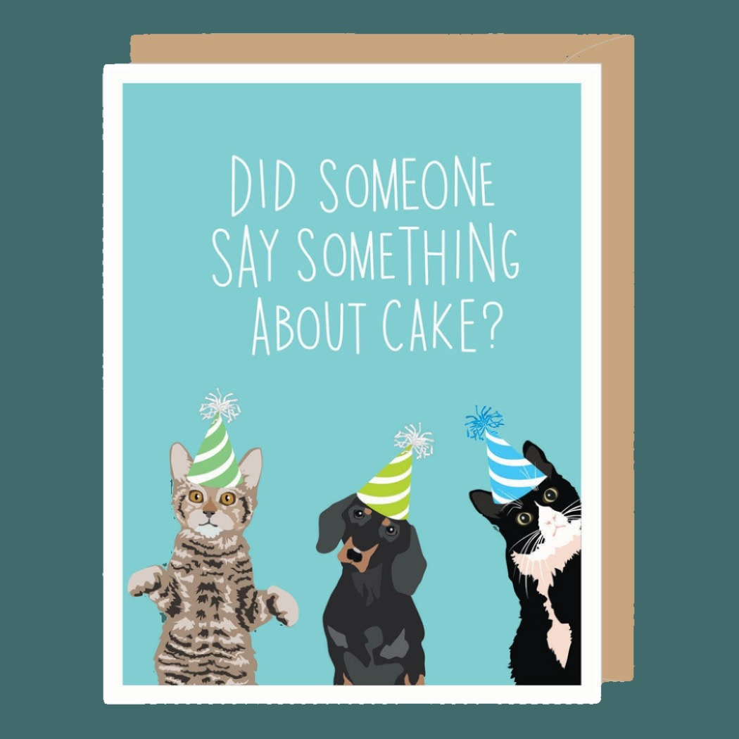 Something About Cake Greeting Card