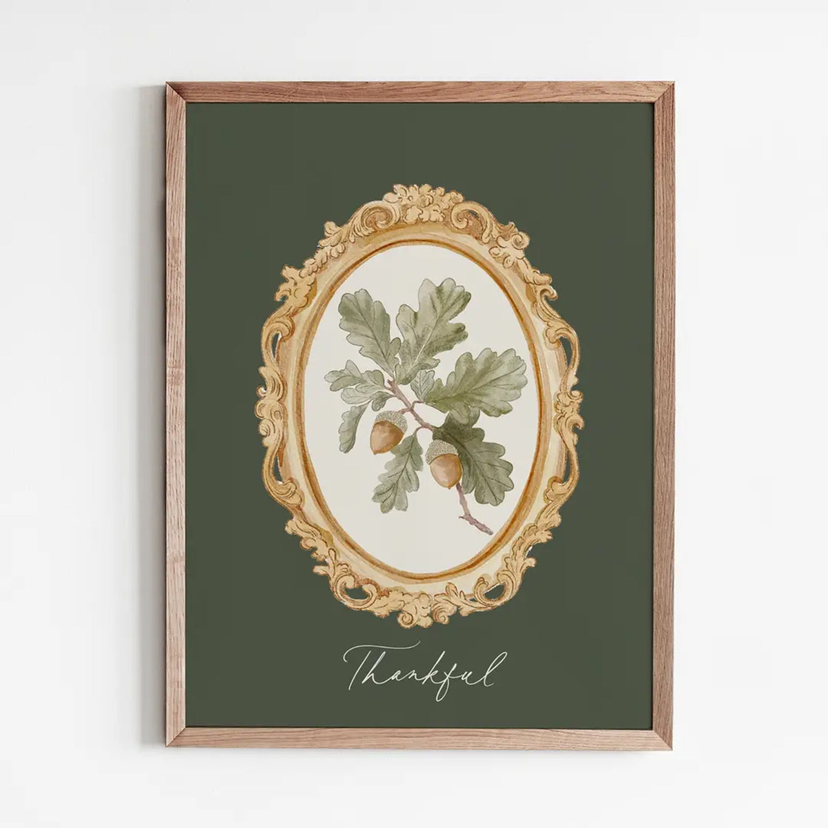 Acorns Thanksgiving Print 8"x10"