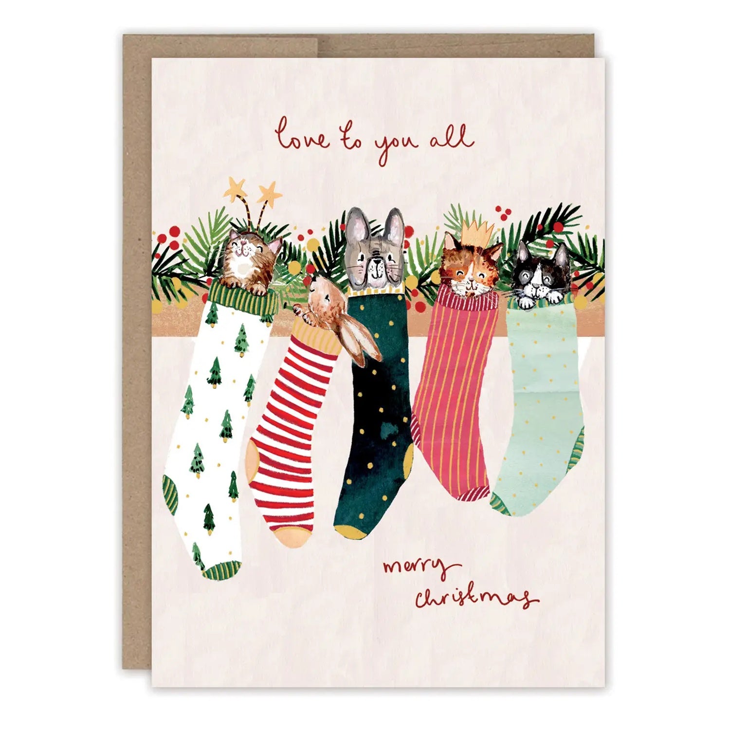 Animals in Stocking Cards