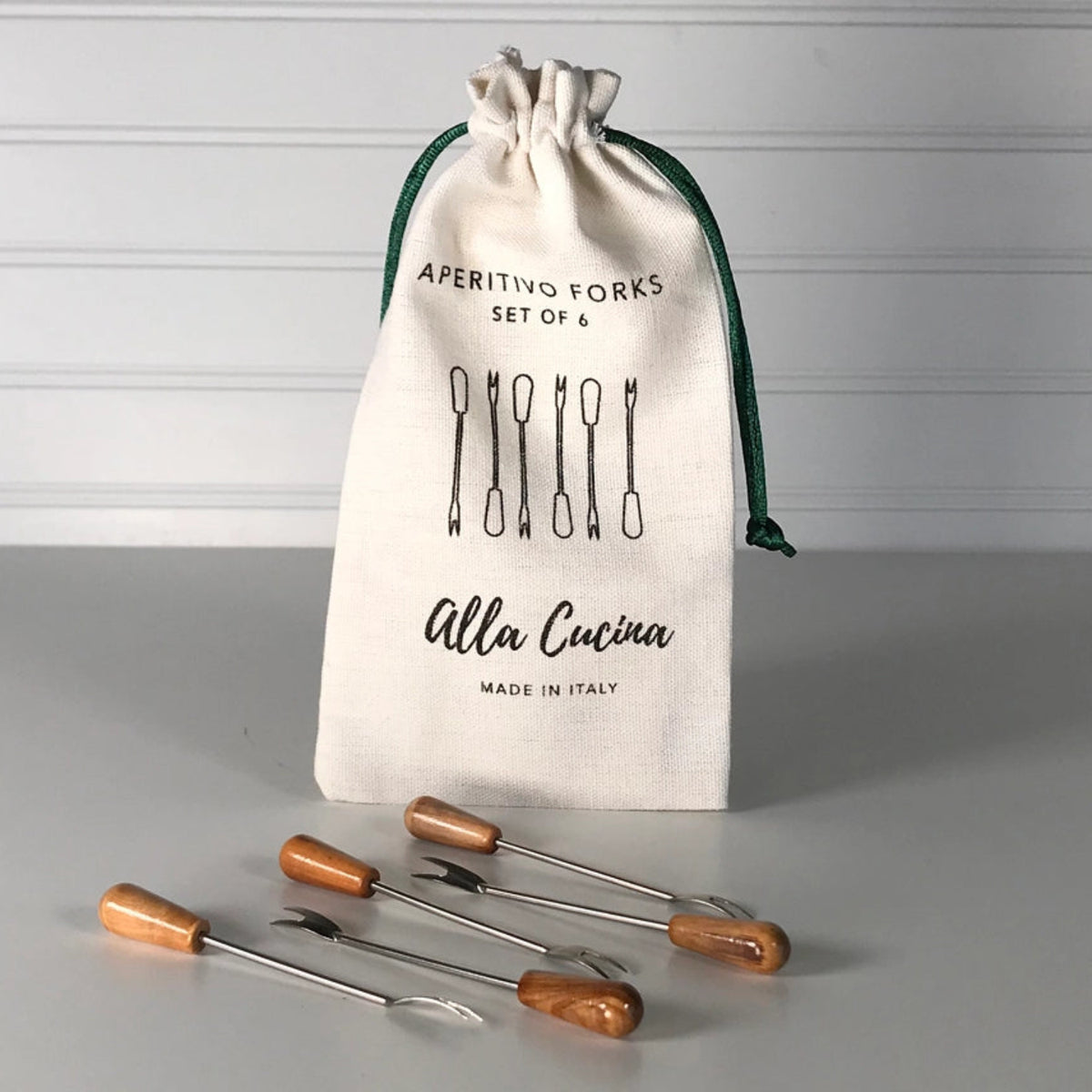 Italian Olivewood Aperitivo Fork