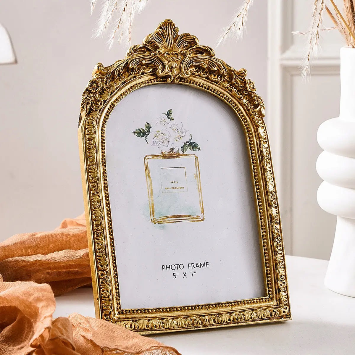 Ornate Gold Arch Frame 4x6