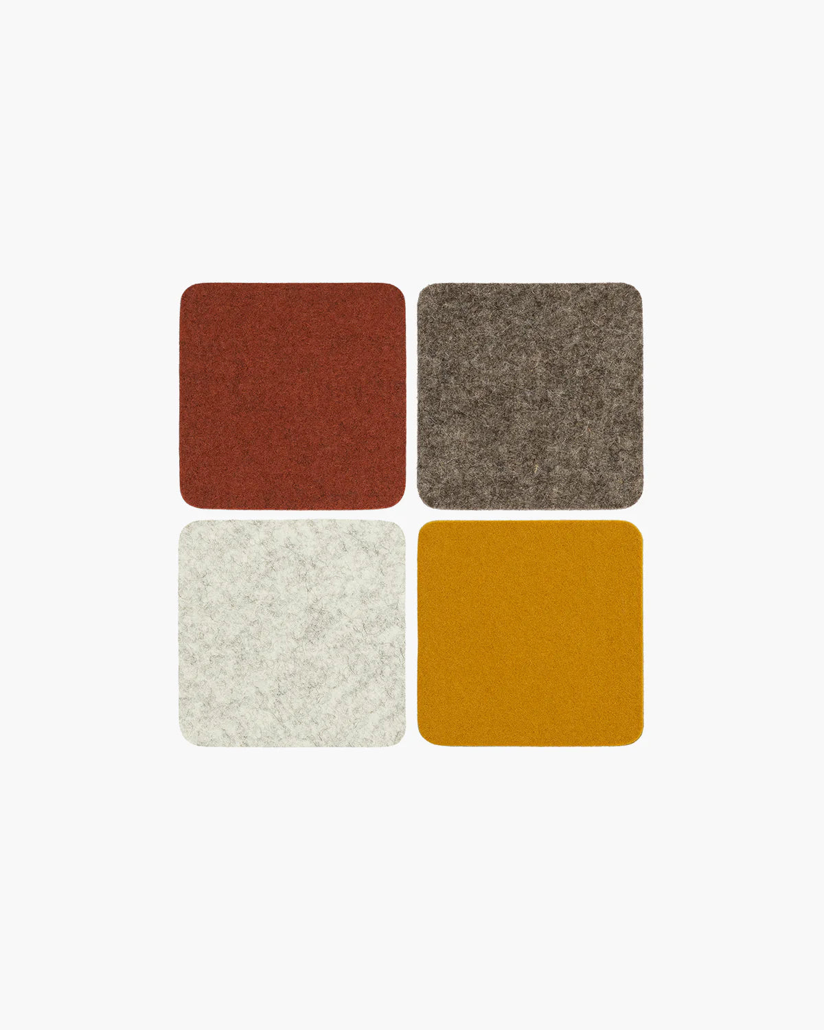 Desert Sun Felt Square Coaster Set