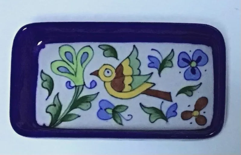 Chirpy Bird Pottery Soap Dish