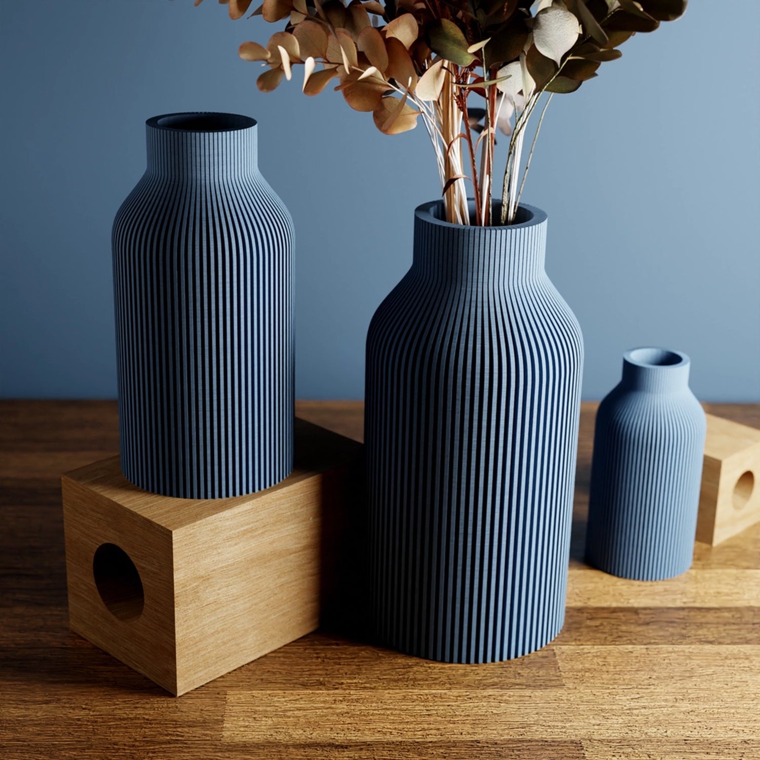 BOTTLE Vase Blue