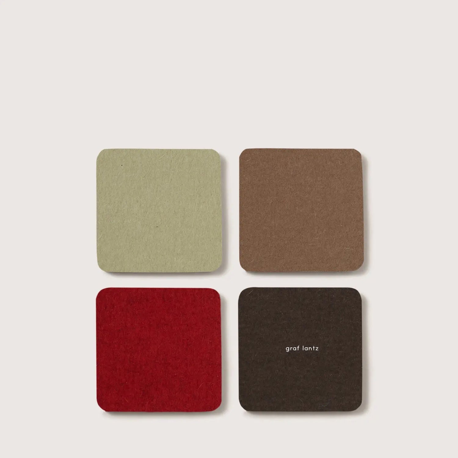 Bierfizl Merino Square Coasters - Bonfire