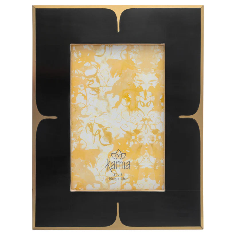 Resin & Brass Rectangle Frame