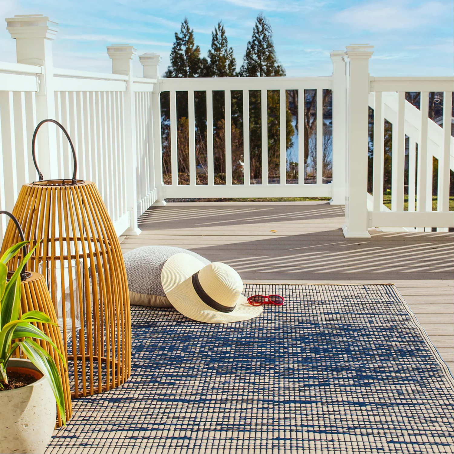 Brooklyn Blue Outdoor Mat
