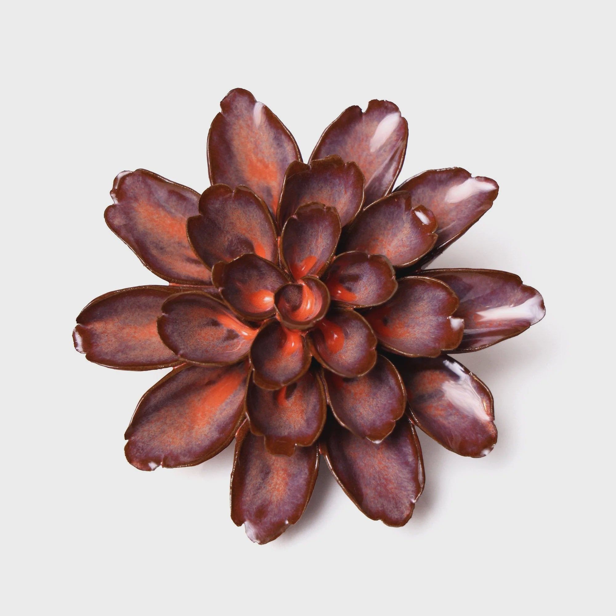 Ceramic Flower Rust Small