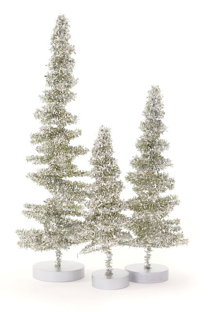 Tinsel Tree Antique Silver