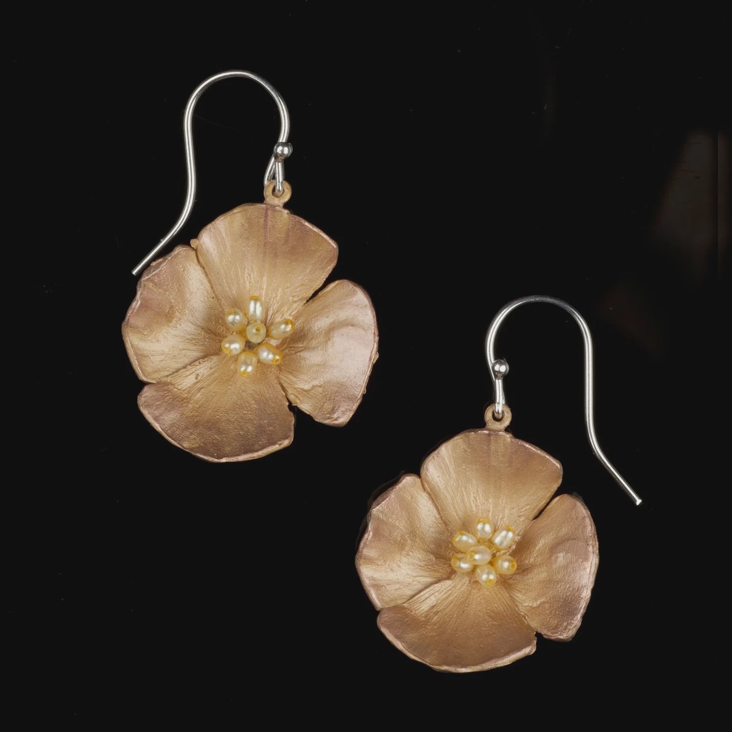 California Poppy Earrings