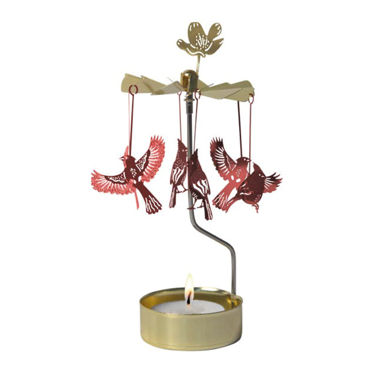Cardinal Red Rotary Candleholder
